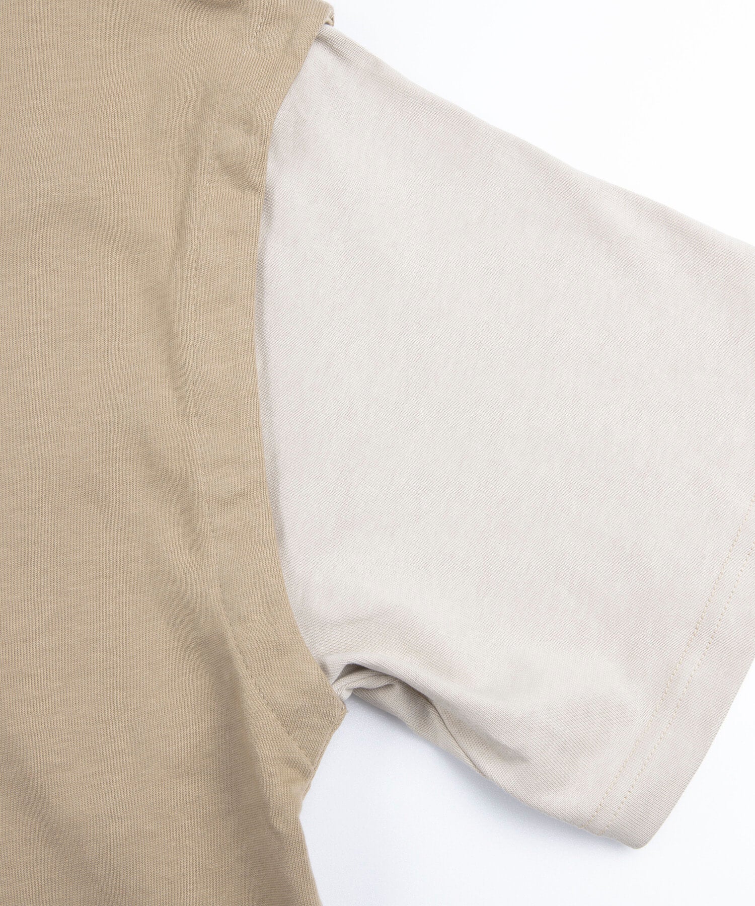 【春応援第二弾 30％OFF　開催期間:3/1～4/3】2WAY REMOVABLE SLEEVE COTTON CREW NECK BIG S/S T-SHIRT