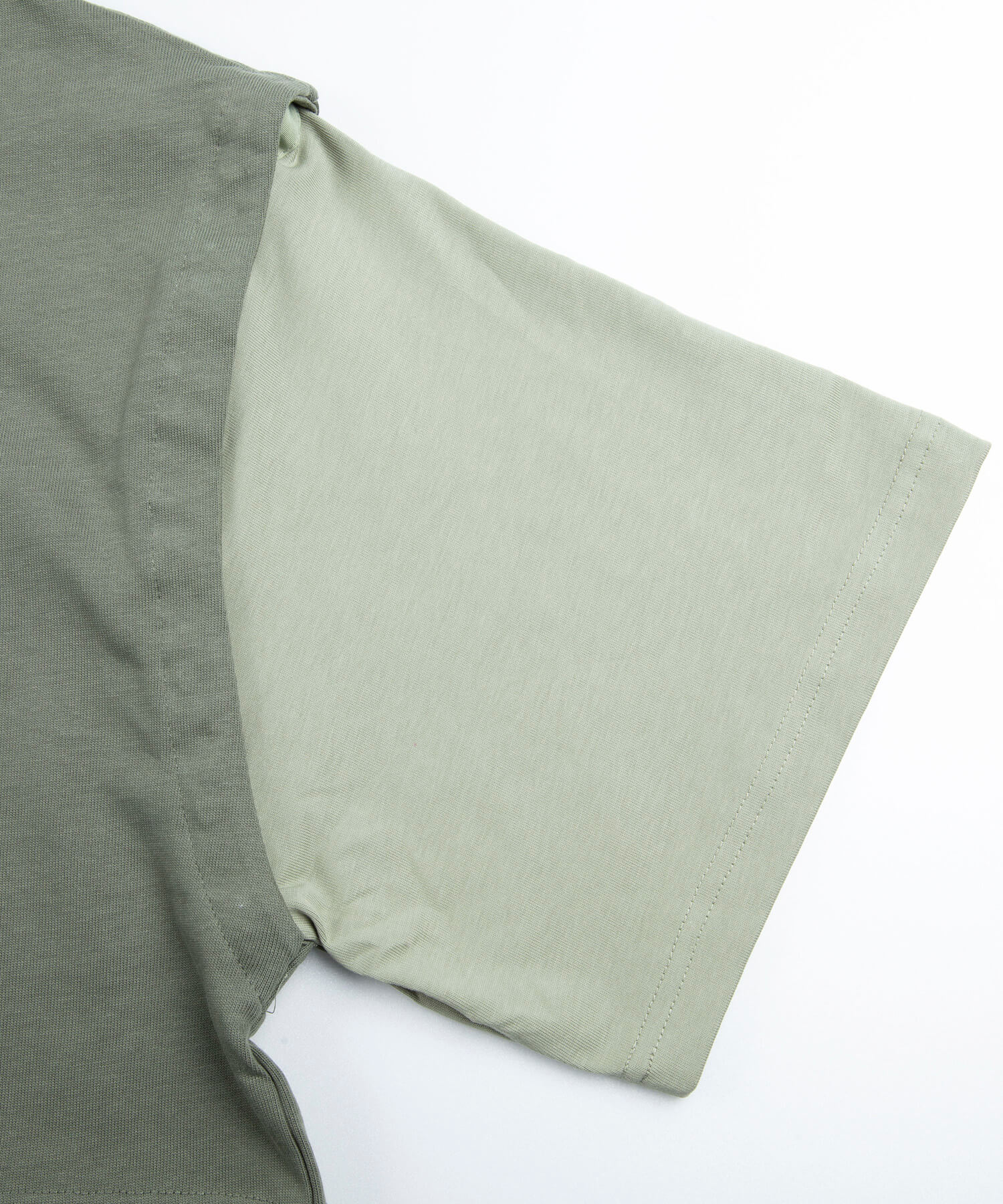 【春応援第二弾 30％OFF　開催期間:3/1～4/3】2WAY REMOVABLE SLEEVE COTTON CREW NECK BIG S/S T-SHIRT