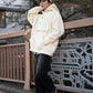 New!!2WAY removable vest sweat  parka 裏起毛2WAYパーカー