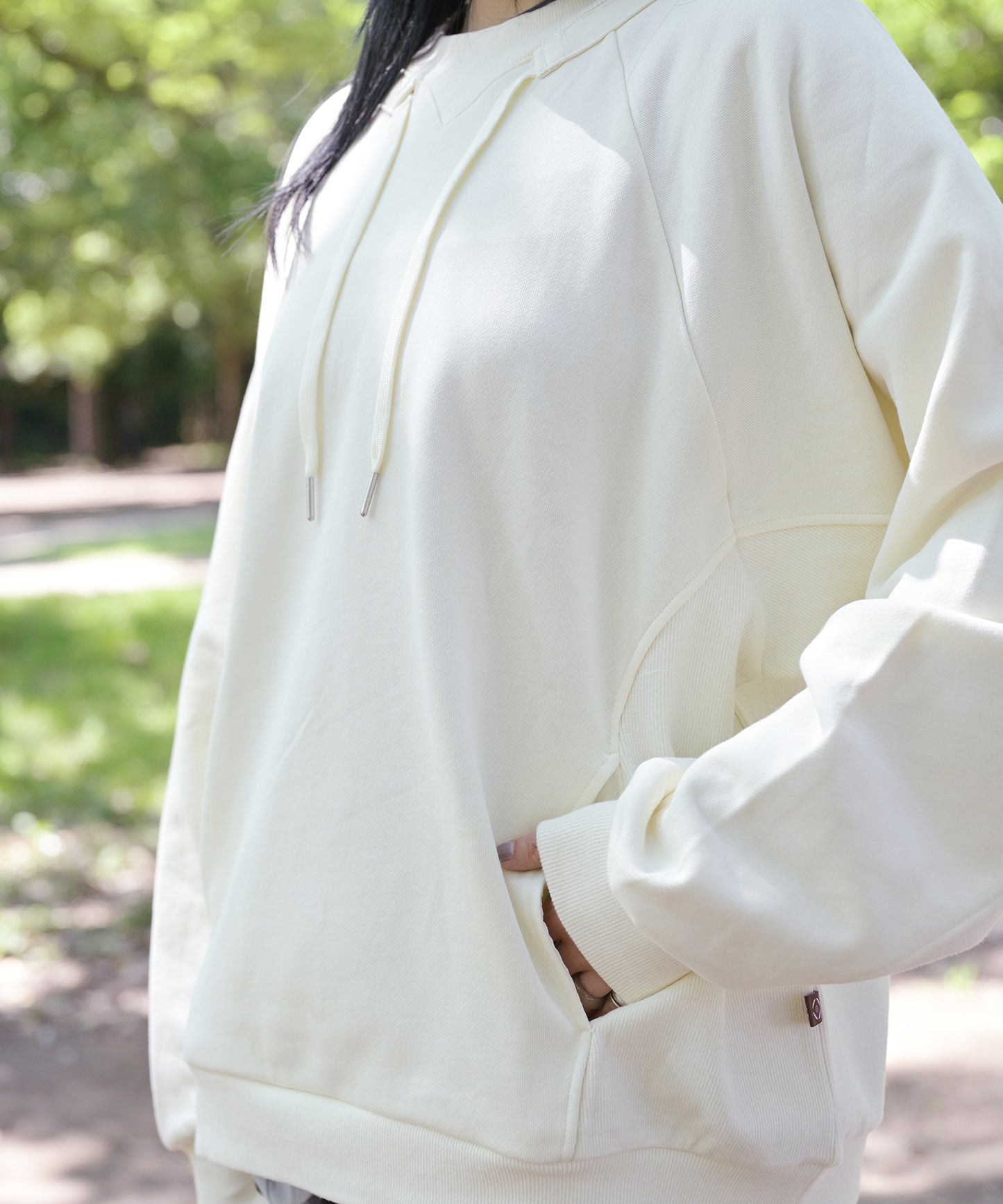 【2025/8/8金9時半発売】S'more Cotton crew neck pocket sweatshirt  コットンクルーネックポケット スウェットシャツ