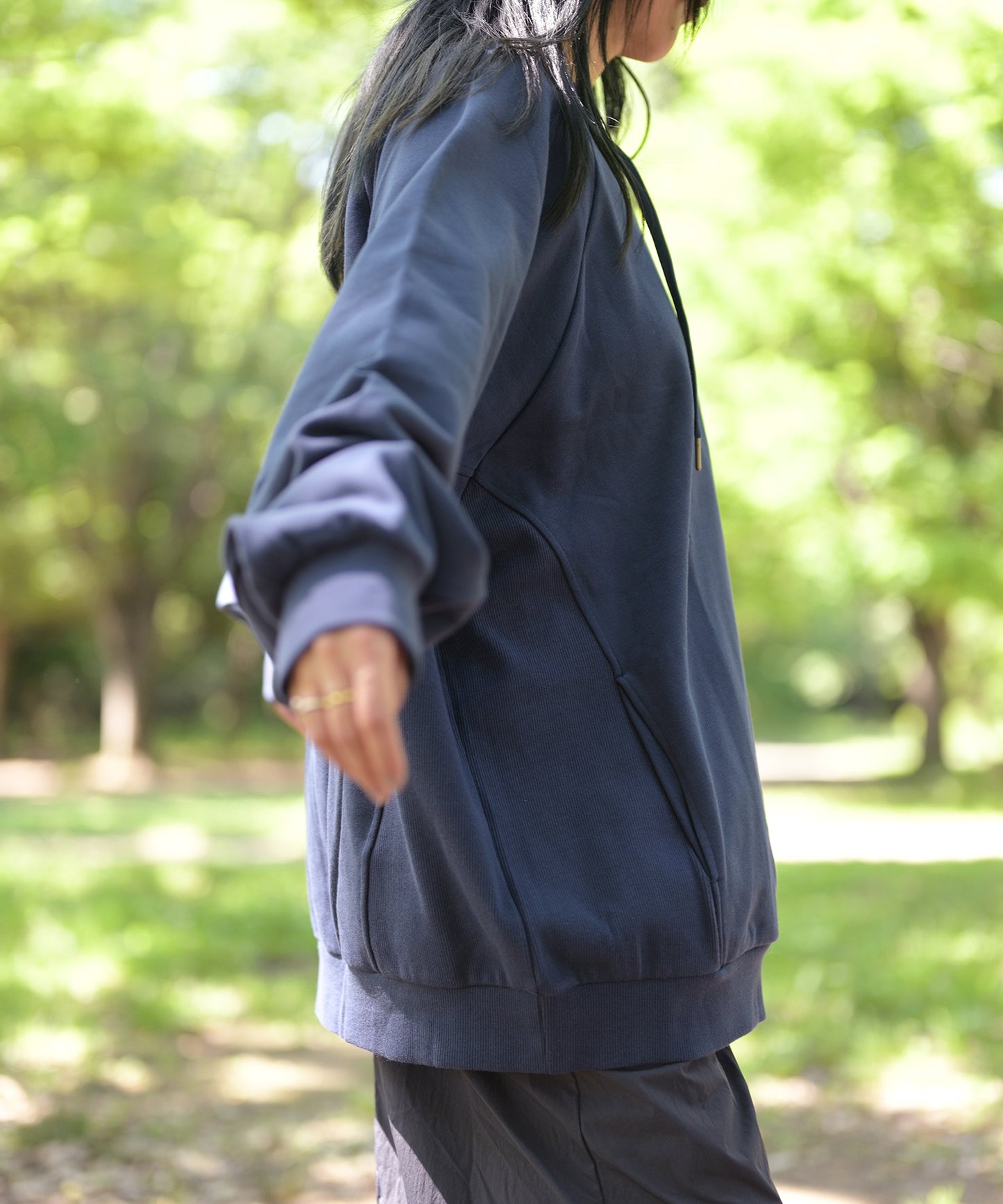 【2025/8/8金9時半発売】S'more Cotton crew neck pocket sweatshirt  コットンクルーネックポケット スウェットシャツ