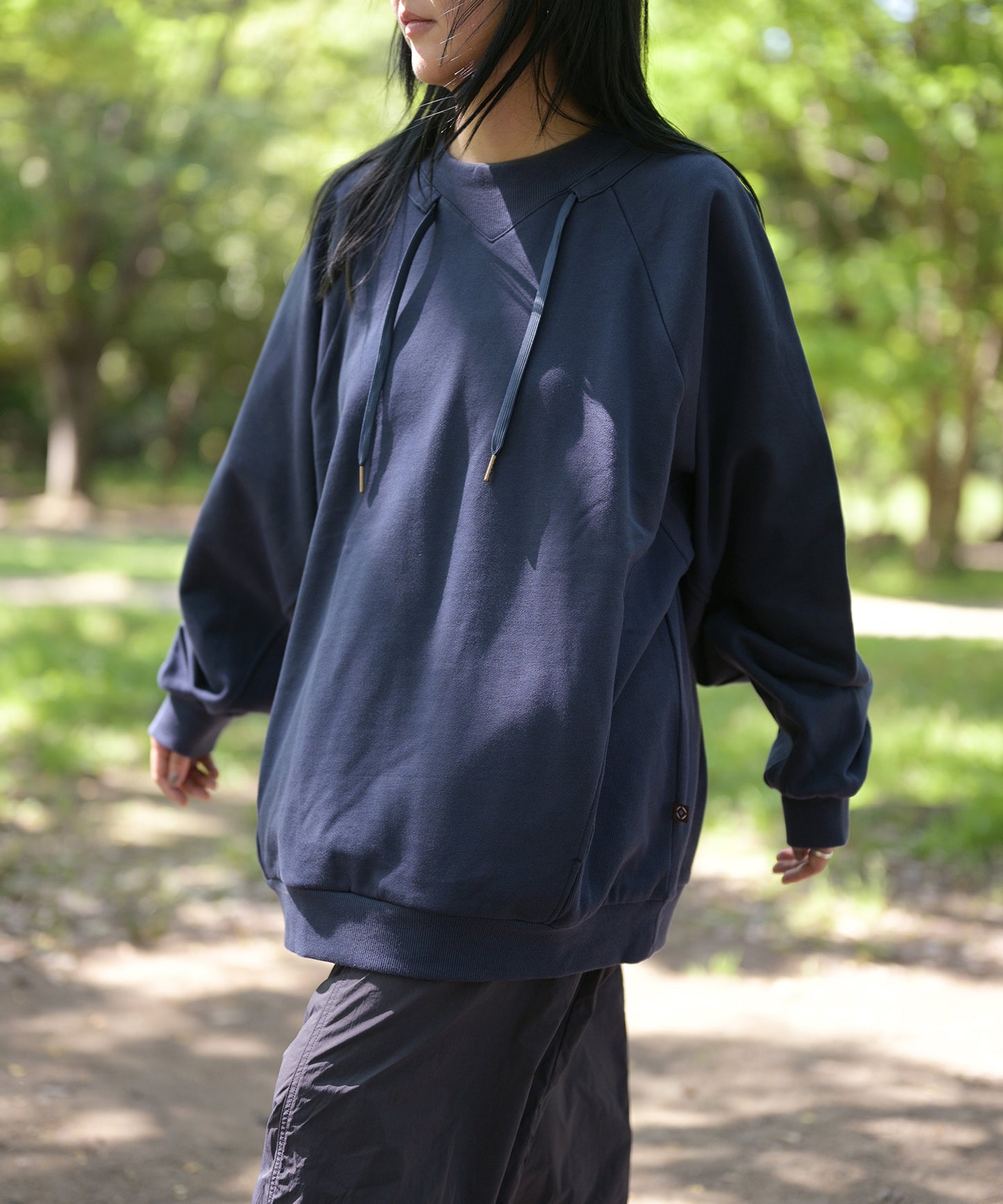 【2025/8/8金9時半発売】S'more Cotton crew neck pocket sweatshirt  コットンクルーネックポケット スウェットシャツ