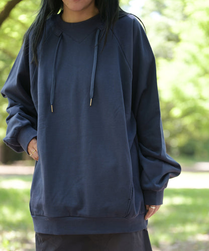 【2025/8/8金9時半発売】S'more Cotton crew neck pocket sweatshirt  コットンクルーネックポケット スウェットシャツ