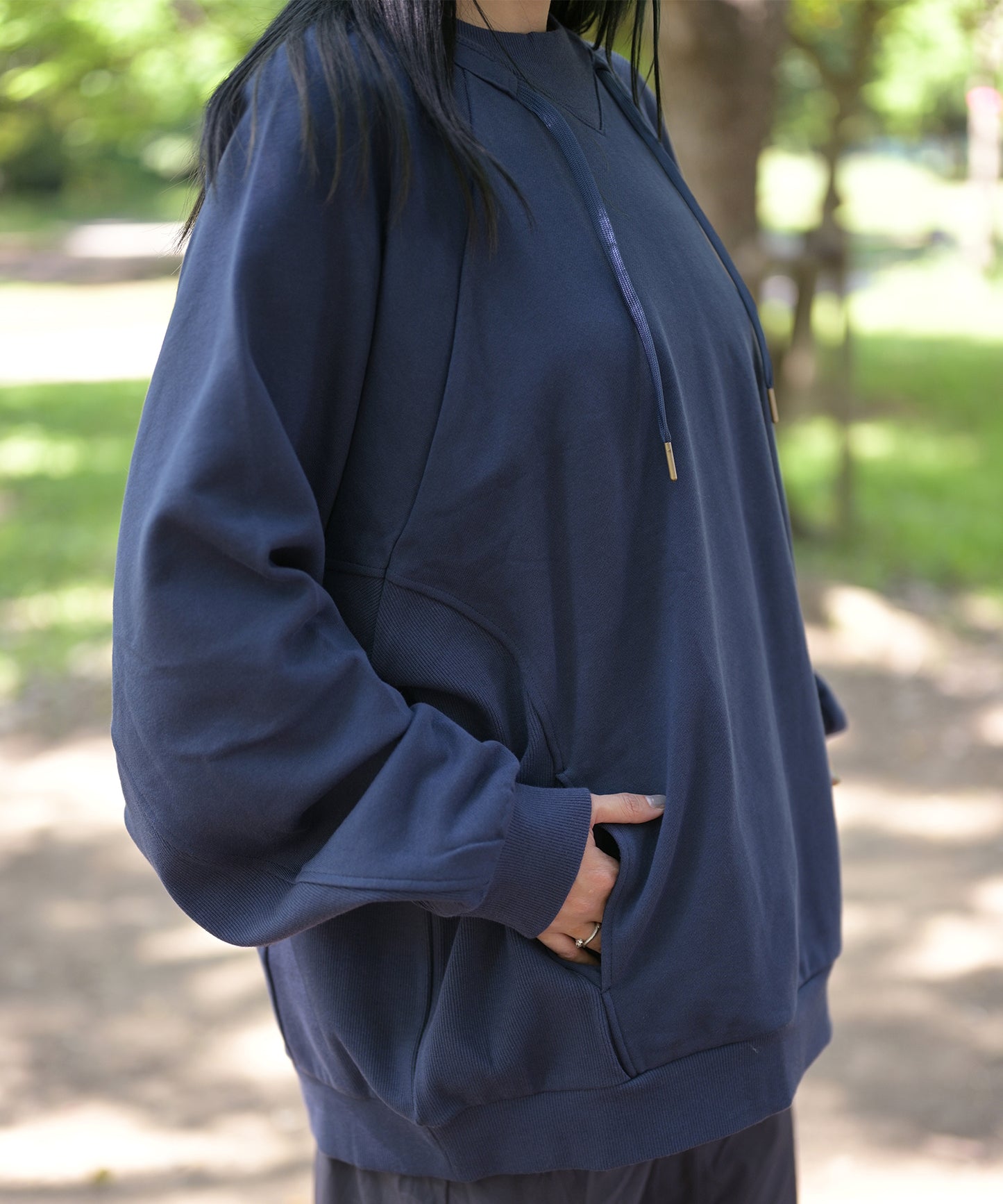 【2025/8/8金9時半発売】S'more Cotton crew neck pocket sweatshirt  コットンクルーネックポケット スウェットシャツ