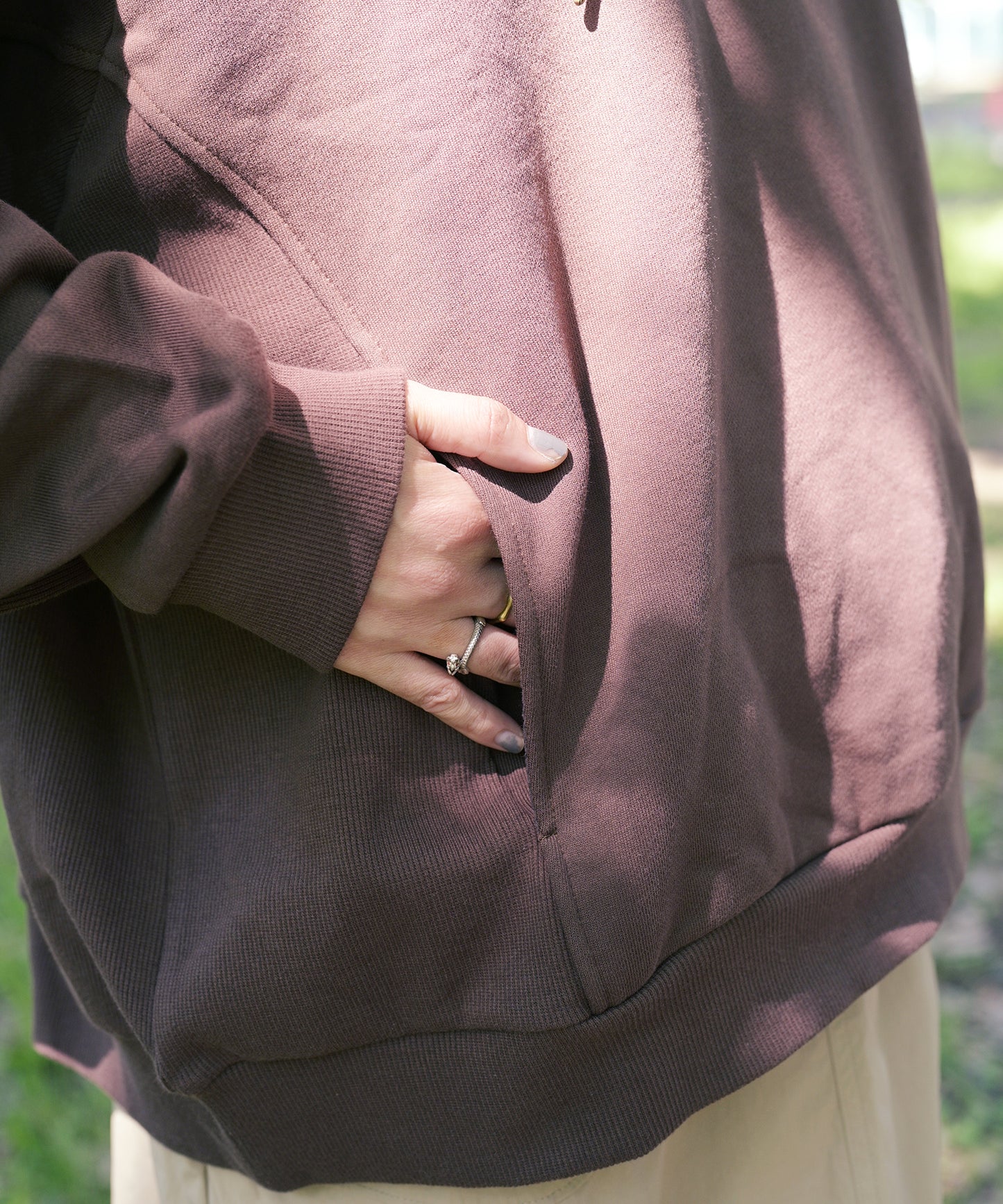 【2025/8/8金9時半発売】S'more Cotton crew neck pocket sweatshirt  コットンクルーネックポケット スウェットシャツ