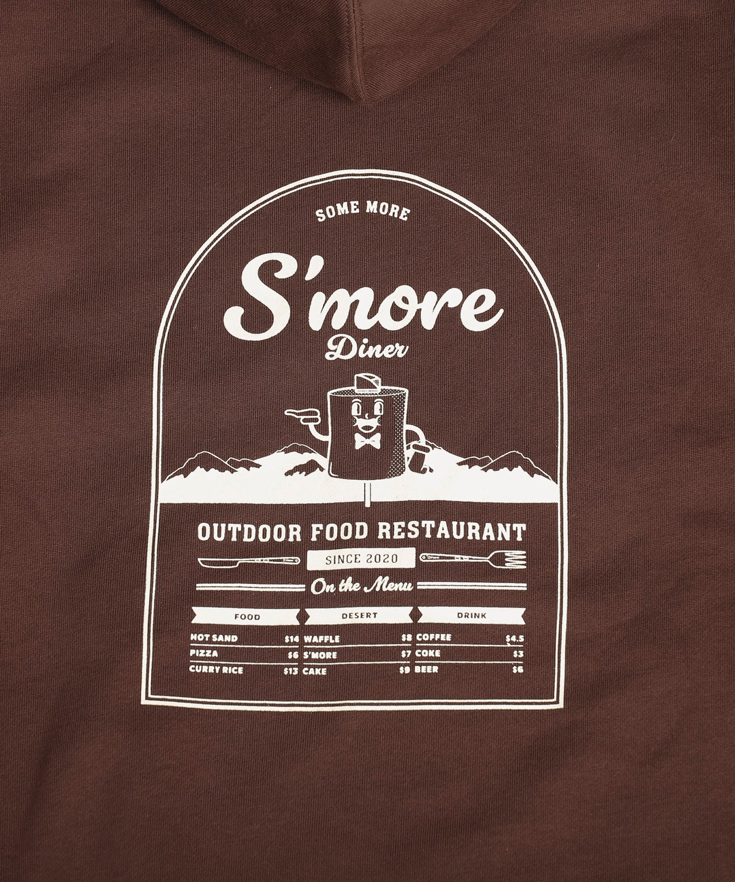 【2025/8/8金9時半発売】S'more dinner illustration full zip hooded sweateshirt スモアダイナーイラストレーションフルジップフーデッドスウェットシャツ
