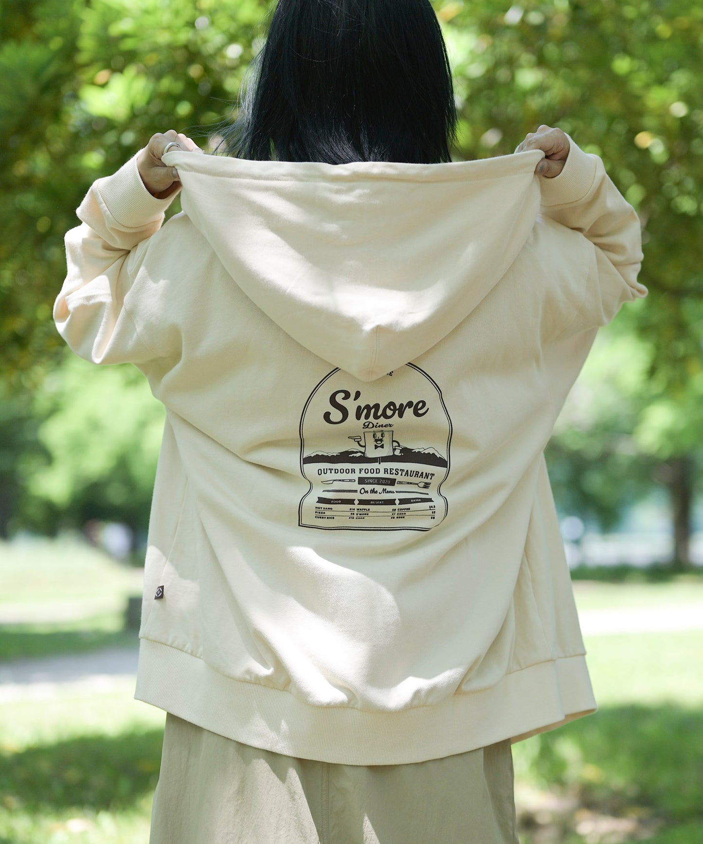 【2025/8/8金9時半発売】S'more dinner illustration full zip hooded sweateshirt スモアダイナーイラストレーションフルジップフーデッドスウェットシャツ