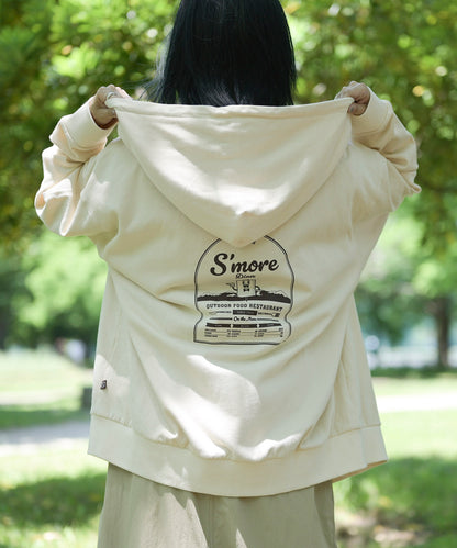 【2025/8/8金9時半発売】S'more dinner illustration full zip hooded sweateshirt スモアダイナーイラストレーションフルジップフーデッドスウェットシャツ