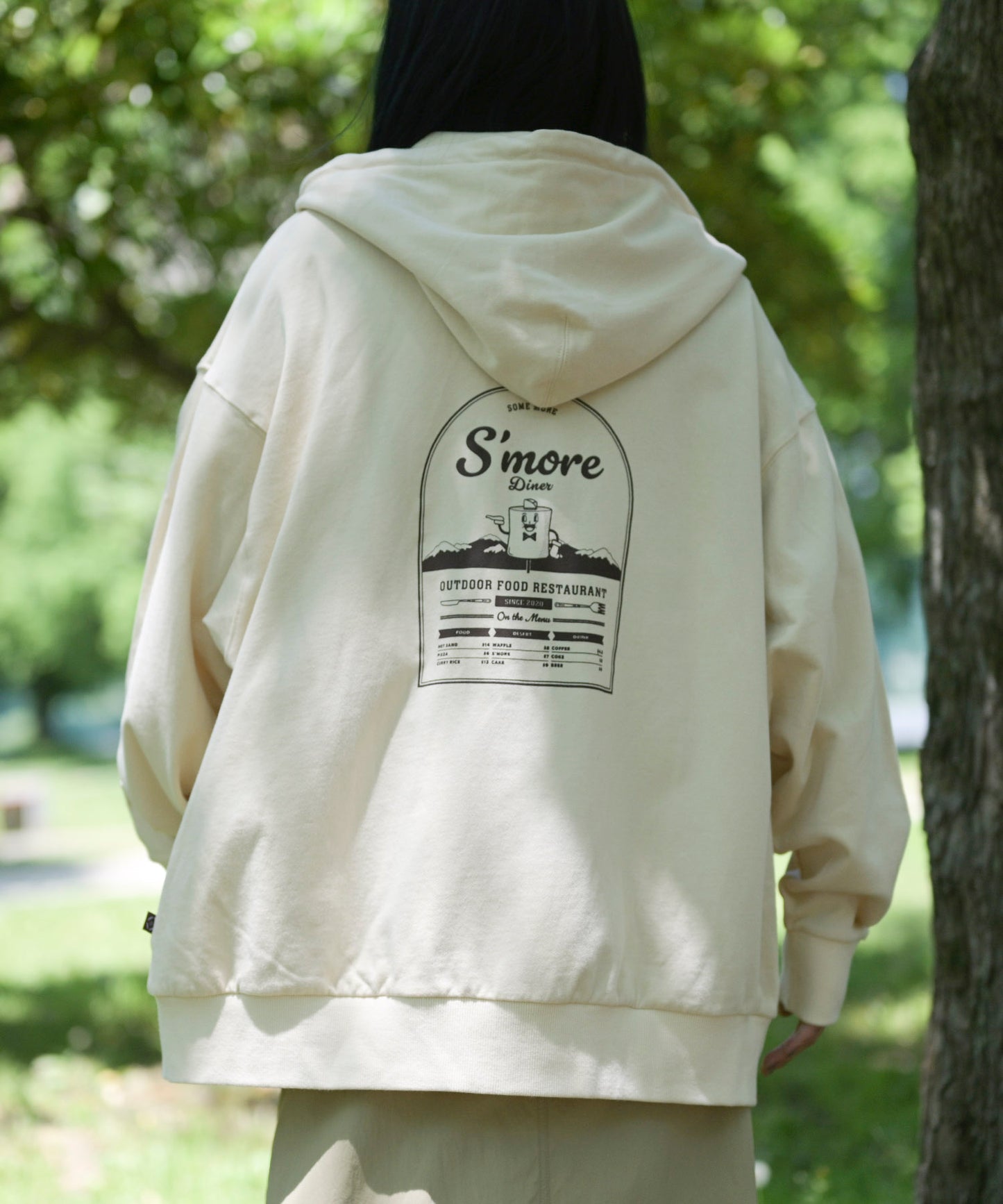 【2025/8/8金9時半発売】S'more dinner illustration full zip hooded sweateshirt スモアダイナーイラストレーションフルジップフーデッドスウェットシャツ