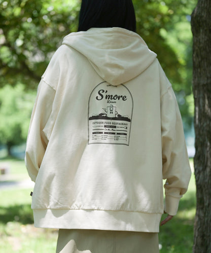 【2025/8/8金9時半発売】S'more dinner illustration full zip hooded sweateshirt スモアダイナーイラストレーションフルジップフーデッドスウェットシャツ