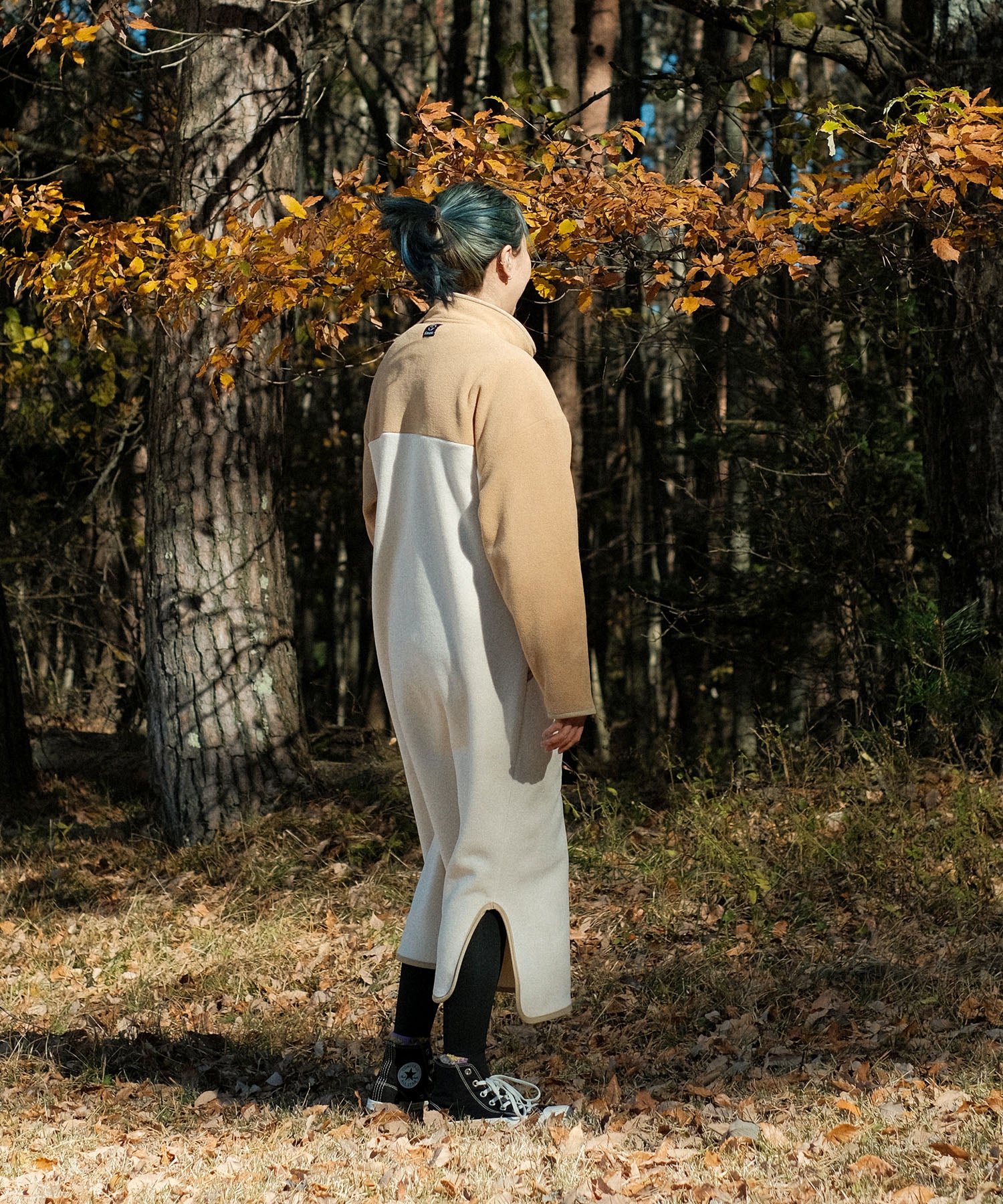 【春応援第二弾 40％OFF　開催期間:3/1〜4/3】New!! Bicolor fleece dress