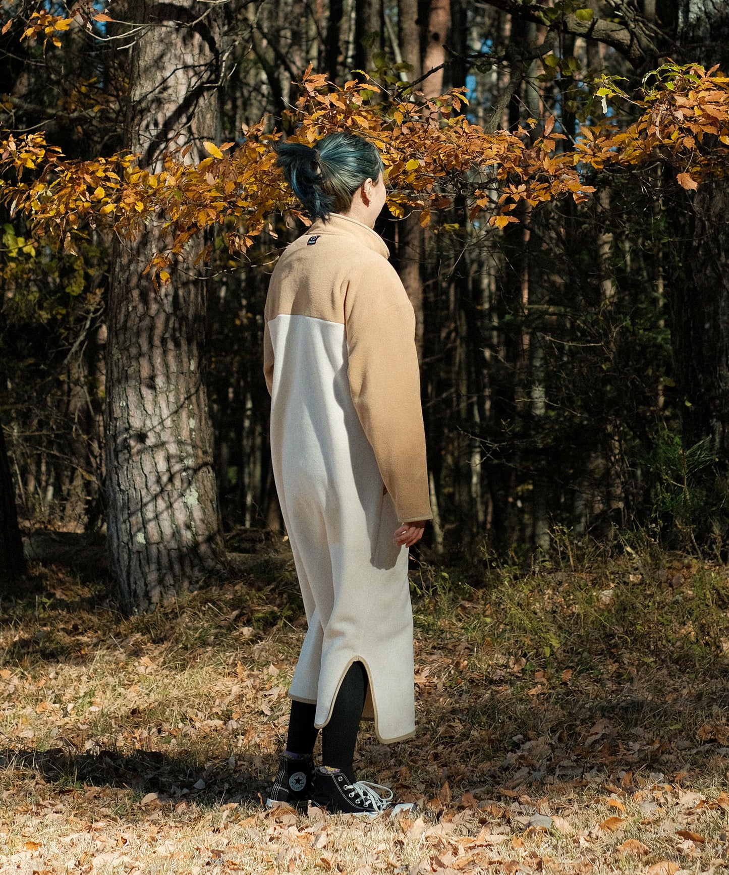 【12/20(金)9:30〜販売開始】New!! Bicolor fleece dress