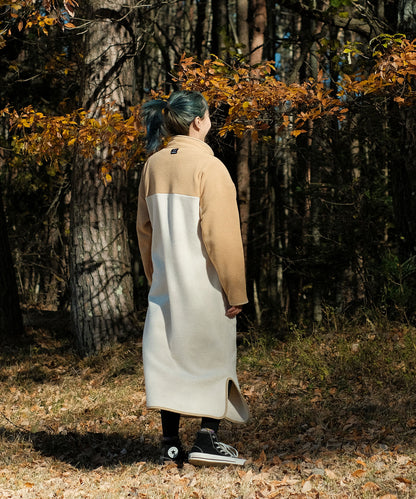 【12/20(金)9:30〜販売開始】New!! Bicolor fleece dress