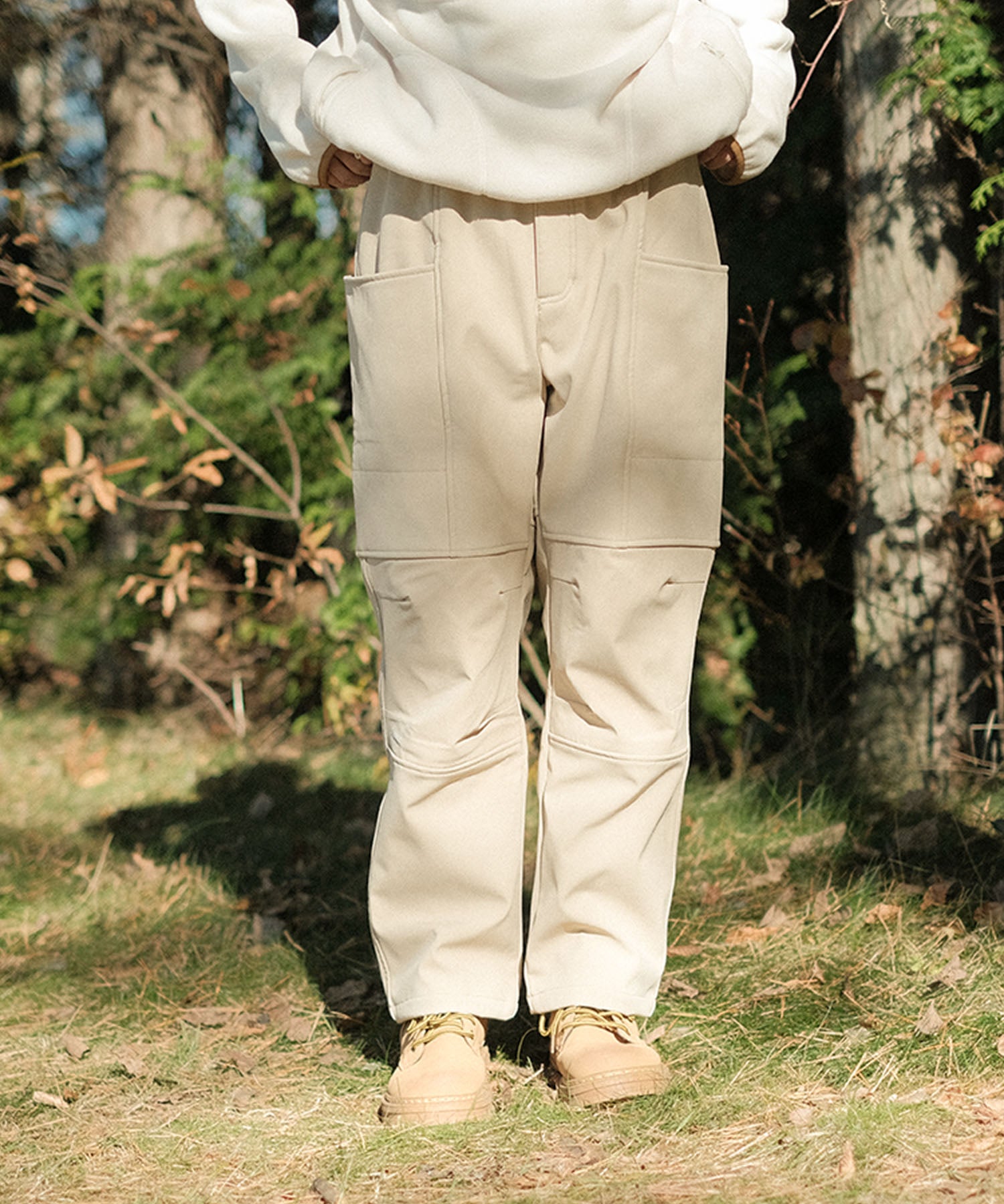 【春応援第二弾 40％OFF　開催期間:3/1〜4/3】New!! Fleece lining nylon shell pants