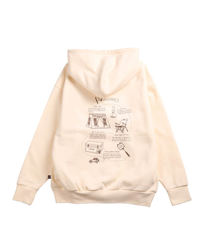 【10/25(金)9:30〜販売開始】New!! S'more gear illustration full zip hoodie スモギアイラストレーションフルジップフーディー