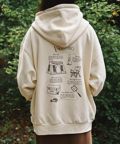 【10/25(金)9:30〜販売開始】New!! S'more gear illustration full zip hoodie スモギアイラストレーションフルジップフーディー