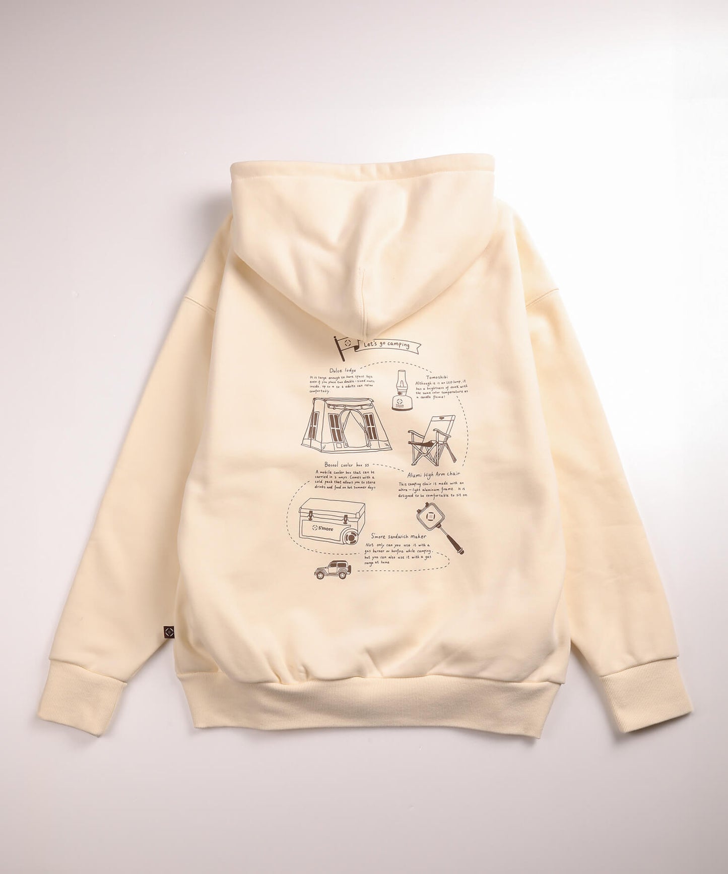 【10/25(金)9:30〜販売開始】New!! S'more gear illustration full zip hoodie スモギアイラストレーションフルジップフーディー