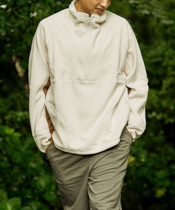 Half zip fleece pullover ハーフジップフリースプルオーバー – 【公式 