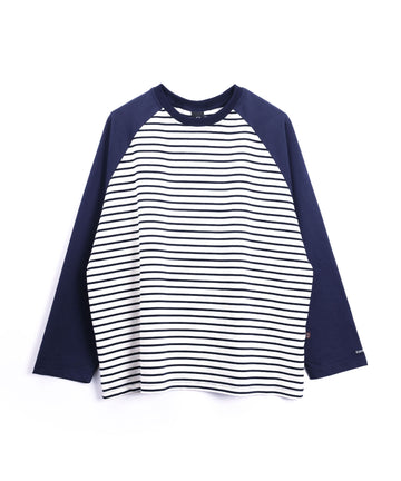 Raglan sleeve border L/S T-shirt ラグランスリーブボーダーロング 