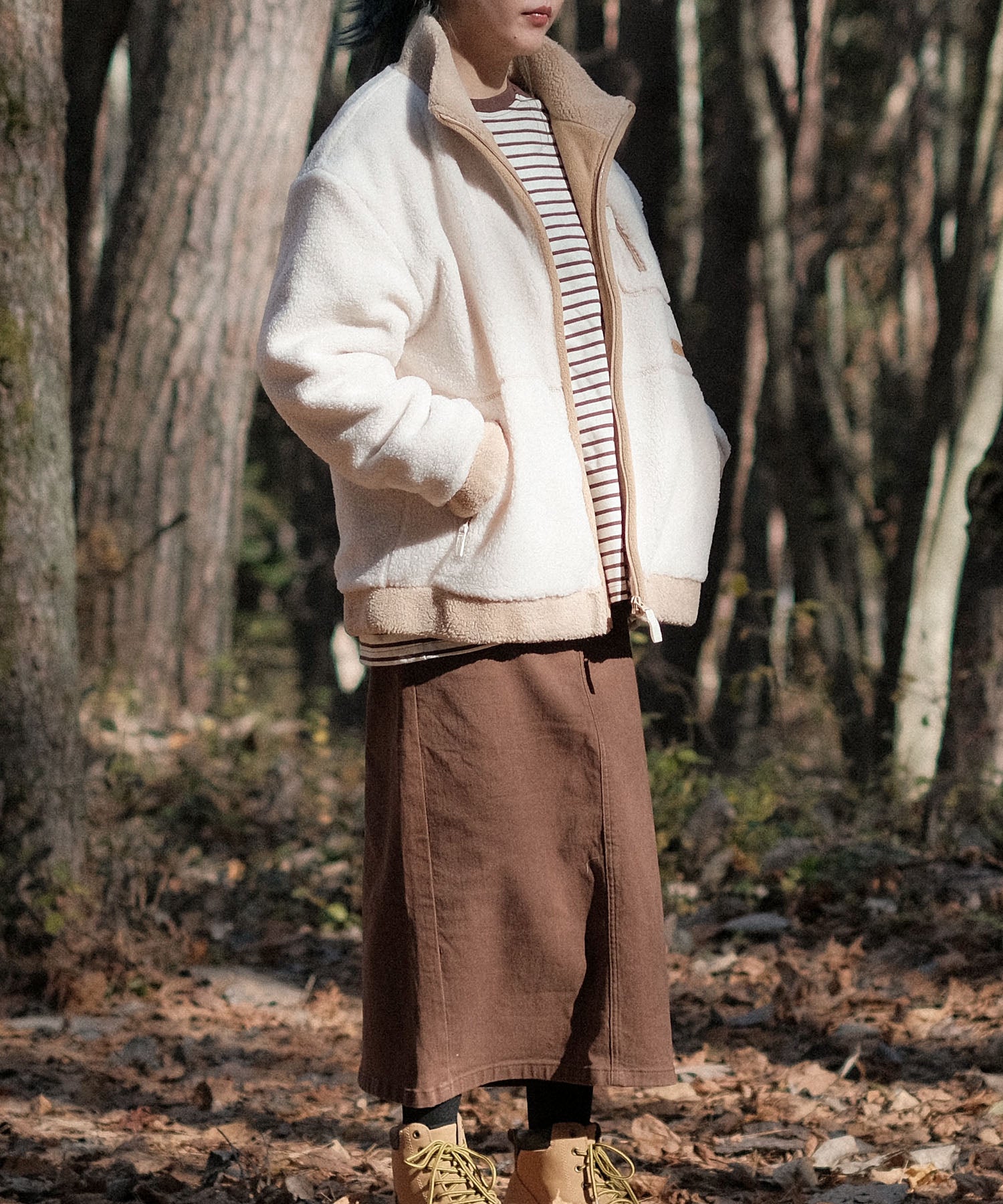 【春応援第二弾 40％OFF　開催期間:3/1〜4/3】S'more boa jacket