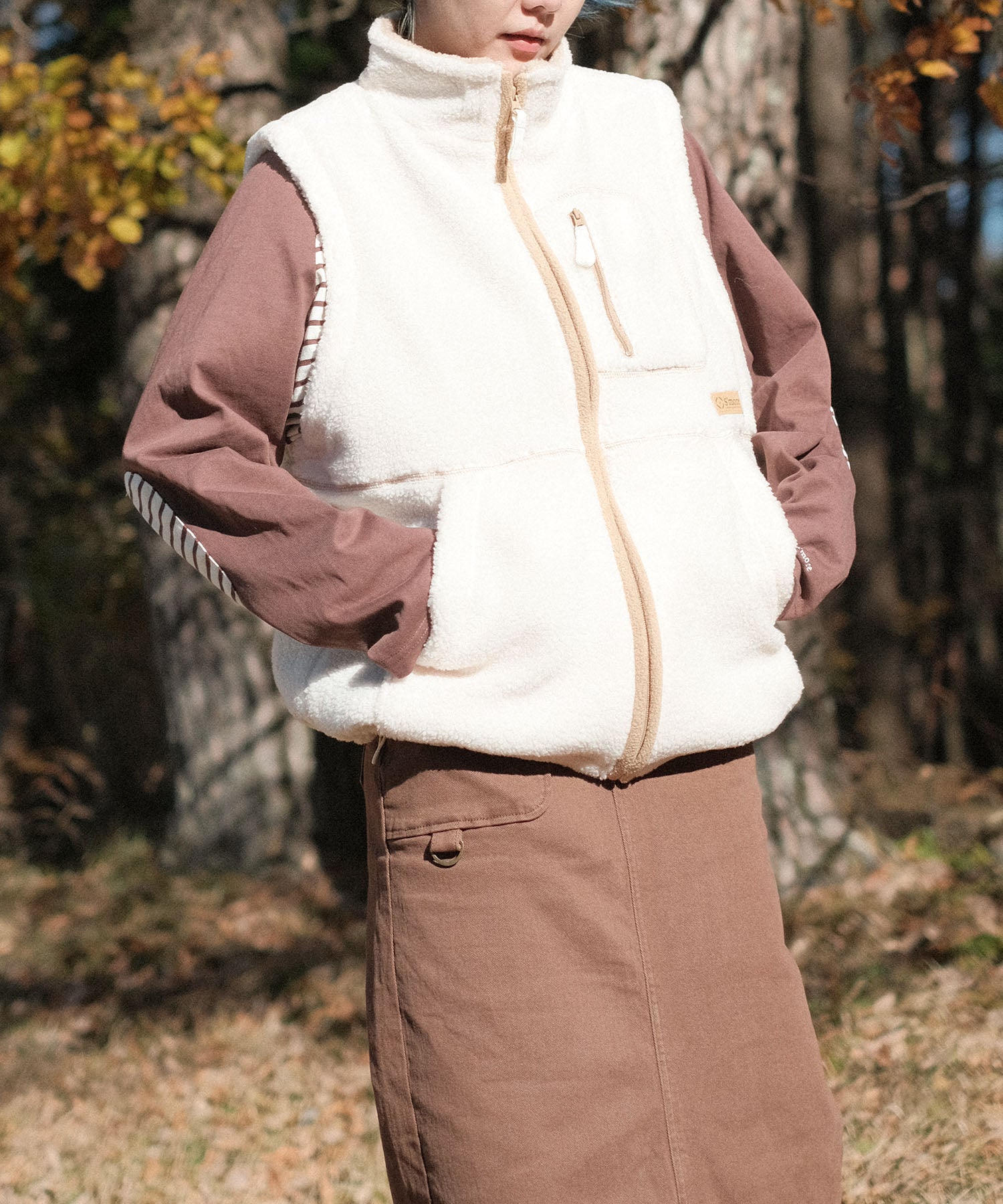 【春応援第二弾 40％OFF　開催期間:3/1〜4/3】S'more boa vest