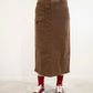 New!! Stretch long denim skirt