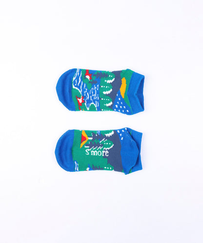 Forest Animal Pack Socks 3P Kids（Pattern B） フォレストアニマルパックソックス 3足セット キッズ（柄 B）