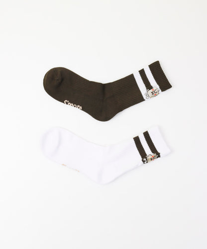 Campfire Character Embroidery Socks 　キャラクター刺繍ソックス