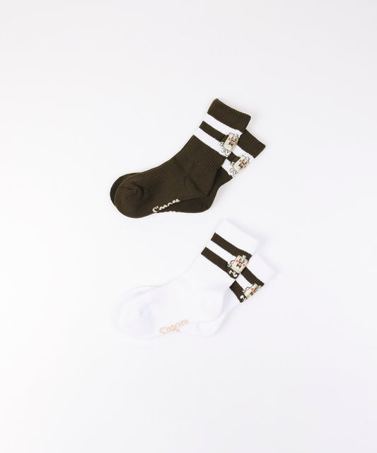 キャラクター刺繍ソックス　Campfire Character Embroidery Socks  kids