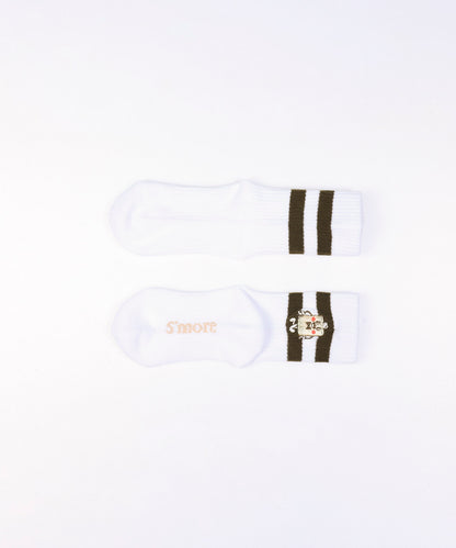 キャラクター刺繍ソックス　Campfire Character Embroidery Socks  kids
