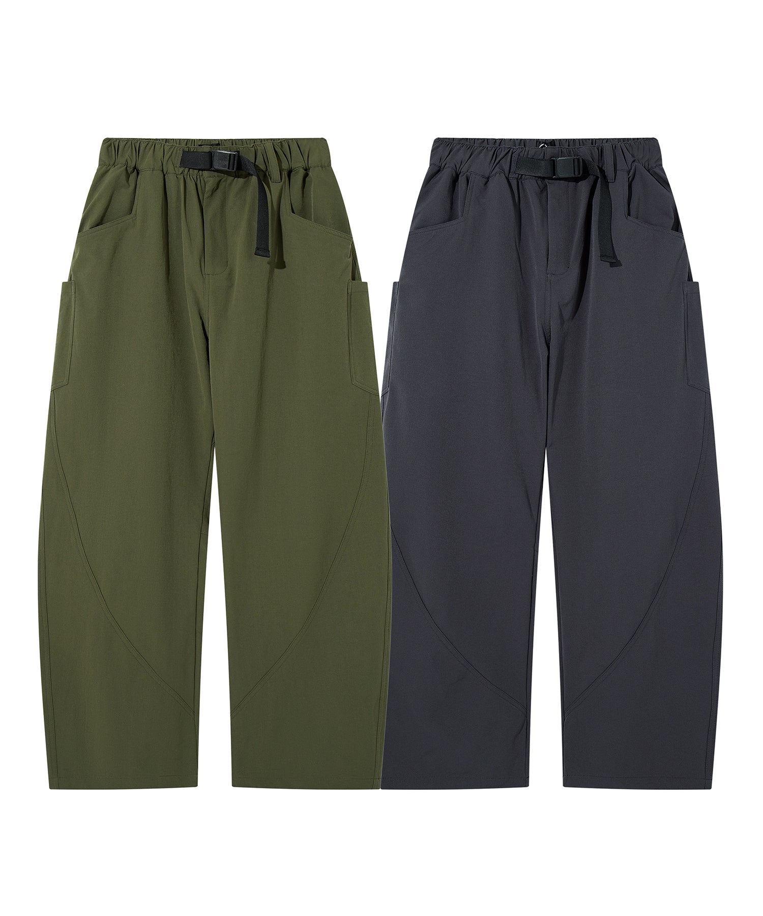 ワイドシルエットサーベルカットパンツ（Wide silhouette sabre cut pants）