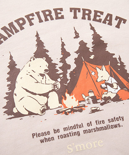 S'more　Campfire Treat Raglan KIDS Tee キャンプファイヤートリートラグランロングスリーブTシャツ
