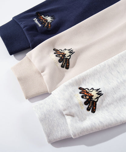 S'more  Campfire Treat Embroidery Sweat キャンプファイヤートリート刺繍スウェット KIDS