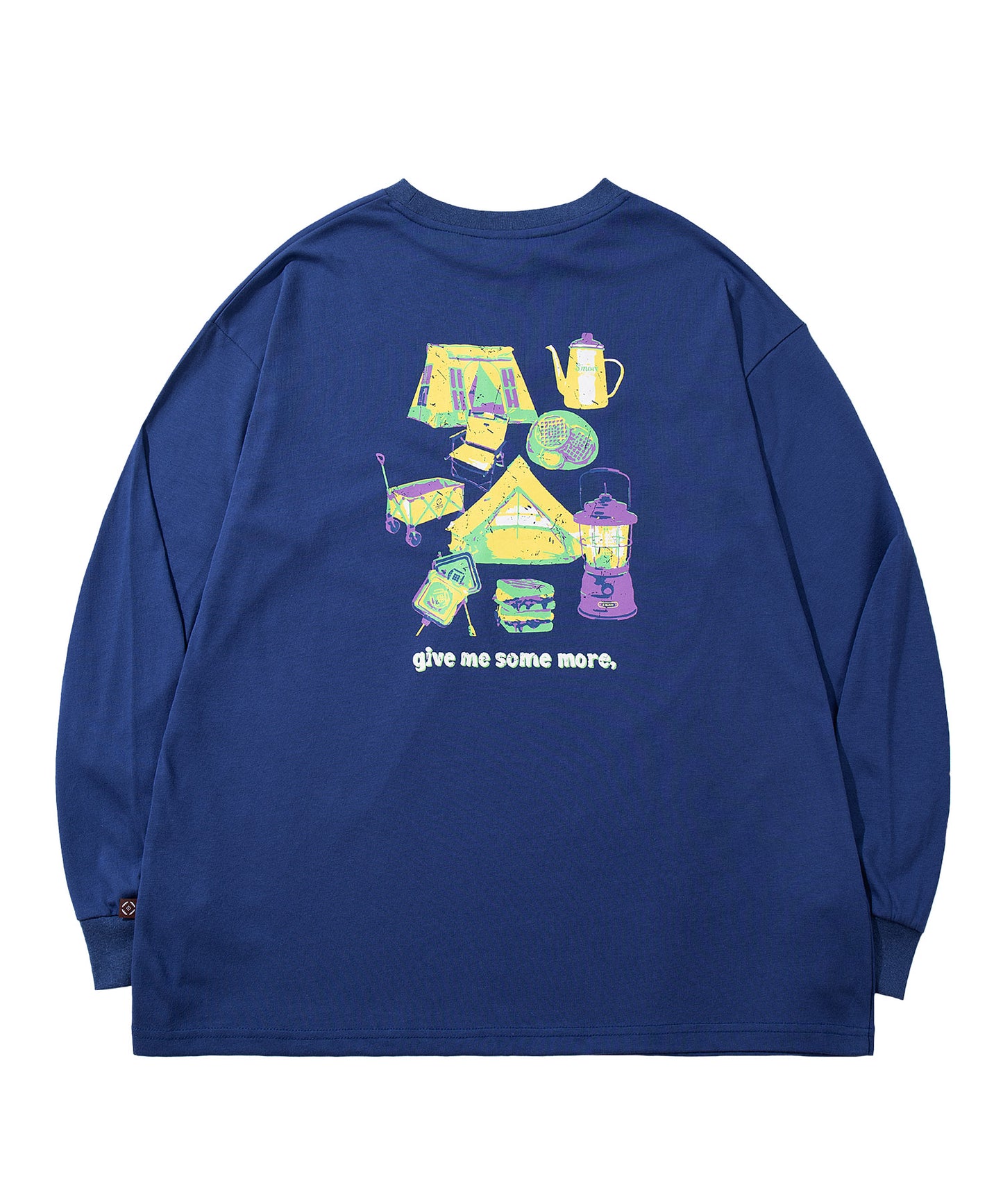 S'more  Pop Color Gear Back Print Tee ポップ配色ギアバックプリントロンTEE　