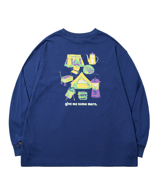 S'more  Pop Color Gear Back Print Tee ポップ配色ギアバックプリントロンTEE　