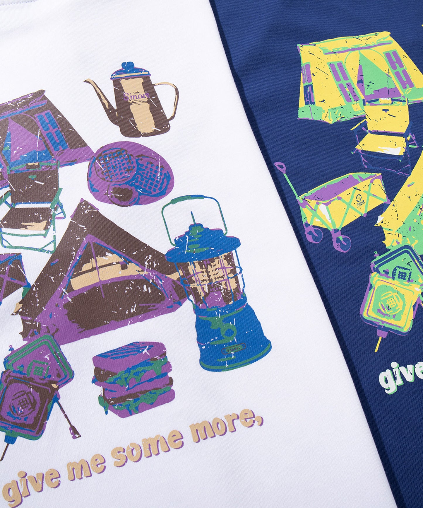 S'more  Pop Color Gear Back Print Tee ポップ配色ギアバックプリントロンTEE　