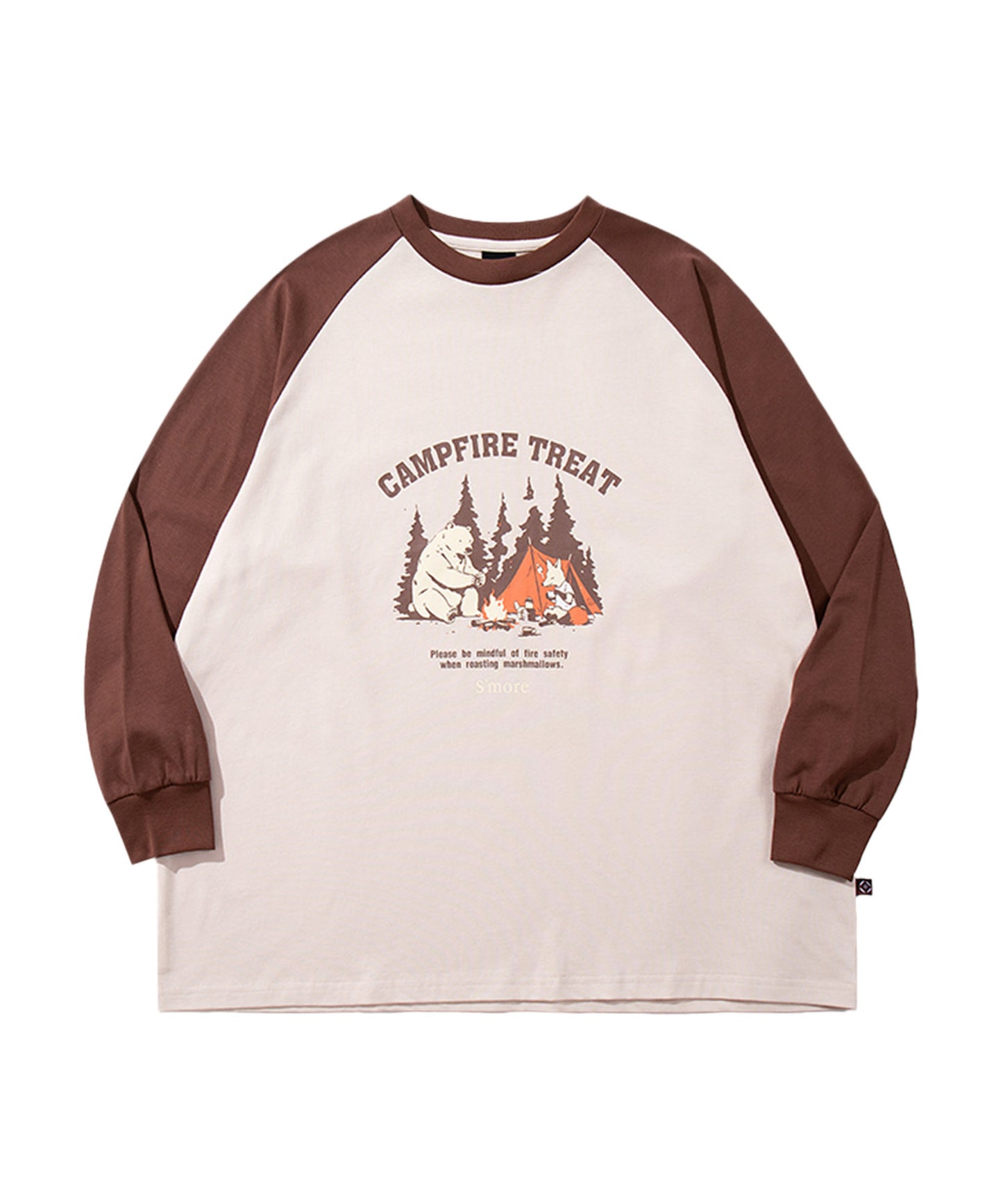 S'more　Campfire Treat Raglan L/S Tee キャンプファイヤートリートラグランロングスリーブTシャツ