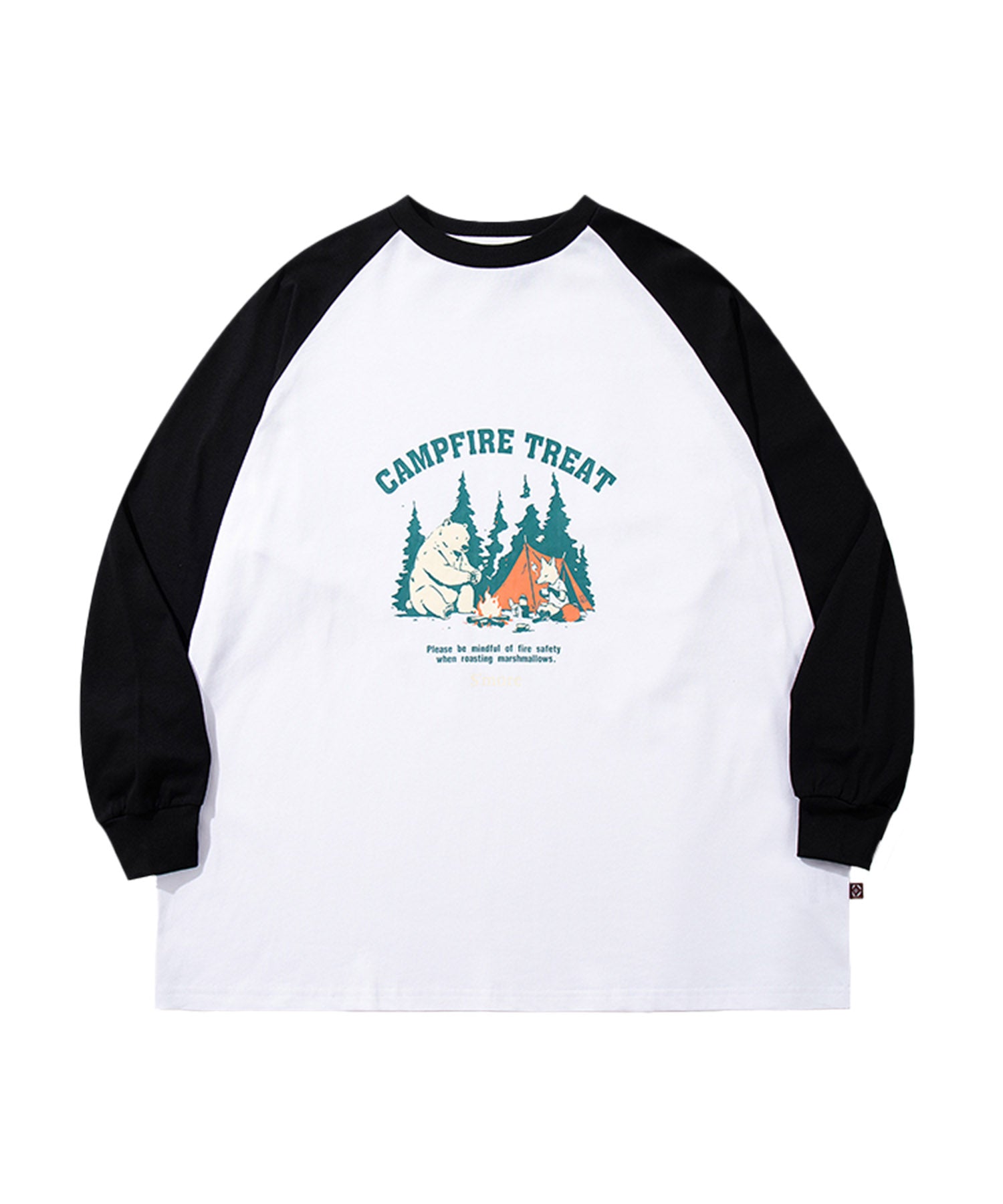 S'more Campfire Treat Raglan L/S Tee キャンプファイヤートリート