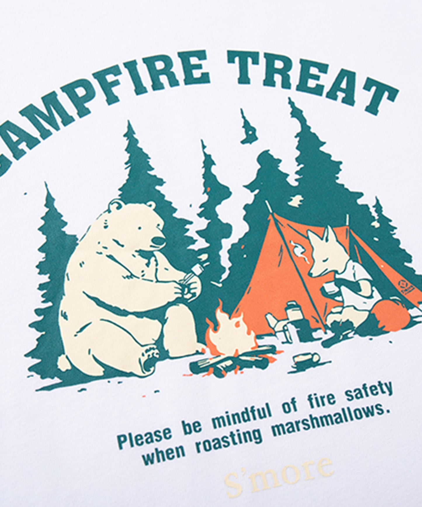 S'more　Campfire Treat Raglan L/S Tee キャンプファイヤートリートラグランロングスリーブTシャツ