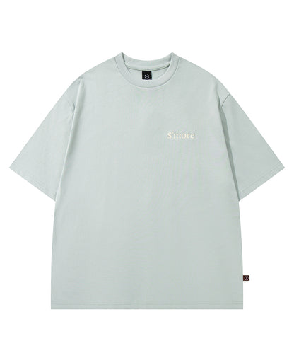 【2025/6/27 9時発売】S'more　Solo Camping Bear S/S pt.Tee ソロキャンプの熊プリント半袖Tシャツ
