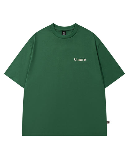 【2025/6/27 9時発売】S'more　Solo Camping Bear S/S pt.Tee ソロキャンプの熊プリント半袖Tシャツ