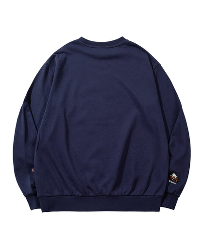 S'more  Campfire Treat Embroidery Sweat キャンプファイヤートリート刺繍スウェット