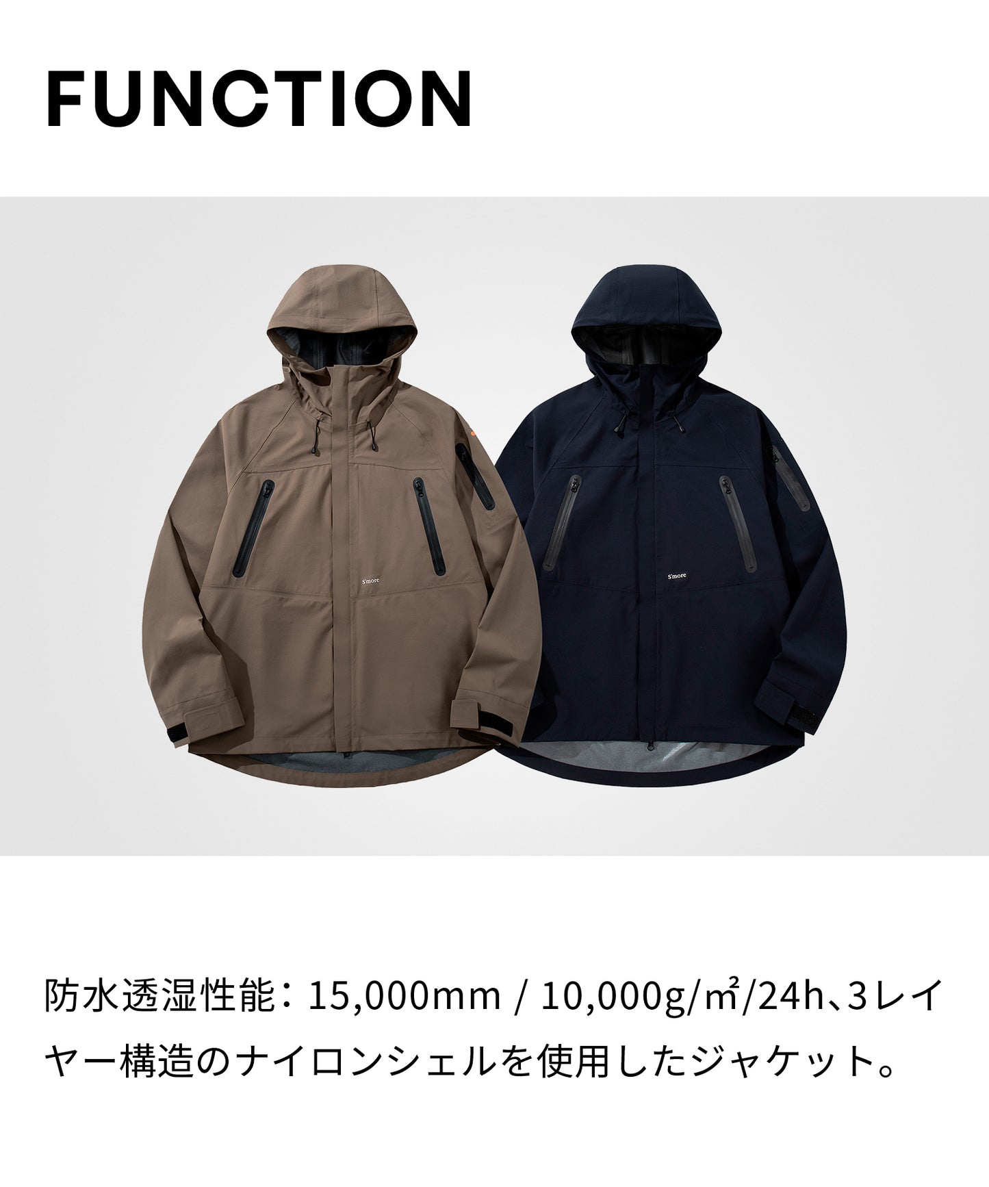 3-layer shell jacket