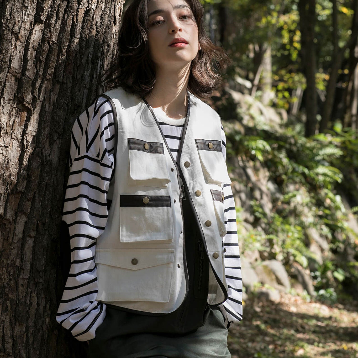 【春応援第二弾 50％OFF　開催期間:3/1～4/3】6POCKETS COTTON 100% VEST