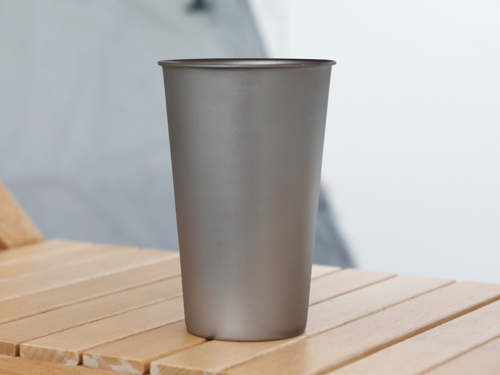 【 Titanium tumbler single500 ( シングルウォール ) 】チタニウムタンブラー シングル500 チタンタンブラー