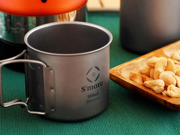 Titanium Mug with Lid ( シングルウォール ) 】チタニウム