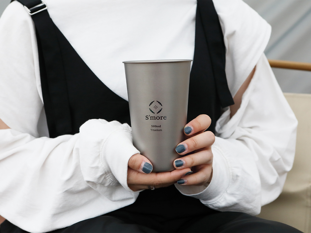 【 Titanium tumbler single500 ( シングルウォール ) 】チタニウムタンブラー シングル500 チタンタンブラー