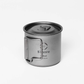 【 Titanium Mug with Lid ( シングルウォール ) 】チタニウムマグリッド 蓋付きチタンマグカップ