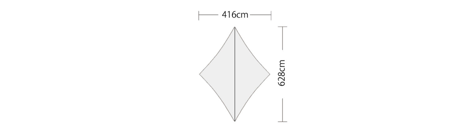 【春応援第二弾 30％OFF　開催期間:3/1～4/3】【 Tarppi Diamond-628 】ターピダイアモンド-628 ポリコットンタープ