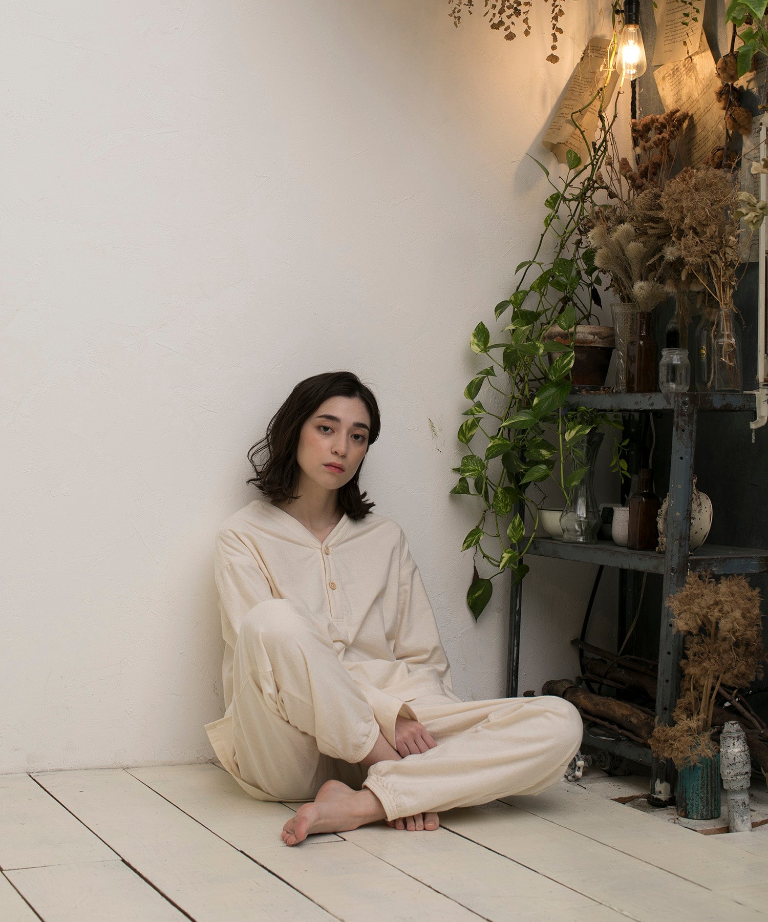 【春応援第二弾 50％OFF　開催期間:3/1～4/3】V NECK SLEEPING SHIRTS